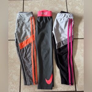 Girls Nike & Adidas Leggings, size 4T